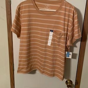 Arizona Jean Co. Women's Tan Striped Top